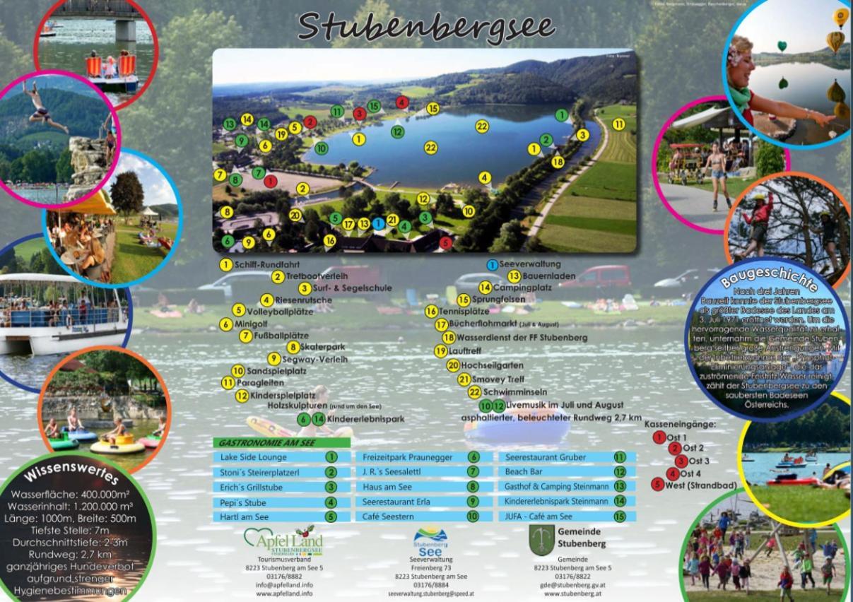 Zwei Schlafzimmer Ferienapartment Anna Am Stubenbergsee Inklusive Vier E-Bikes 外观 照片